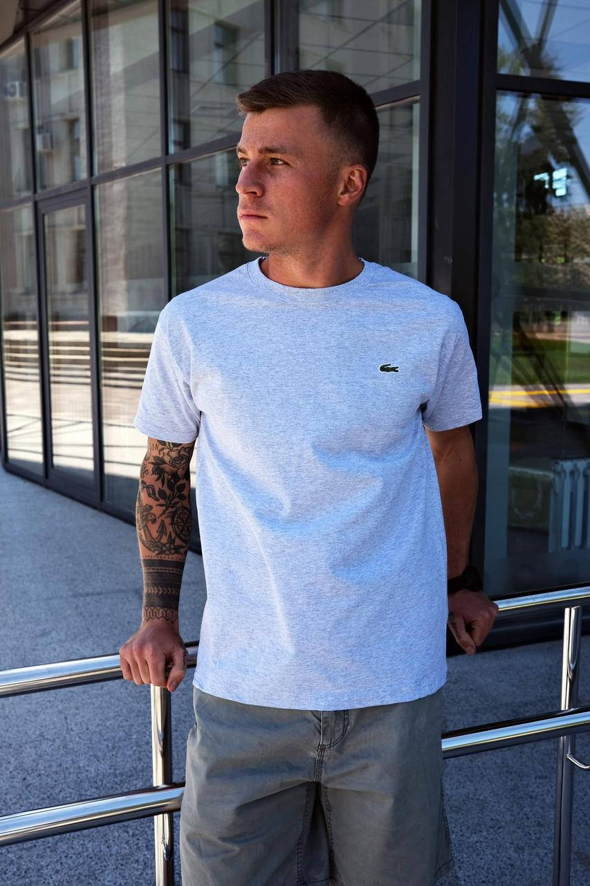 

Серая футболка Lacoste | Мужская футболка Lacoste Classic T-Shirt