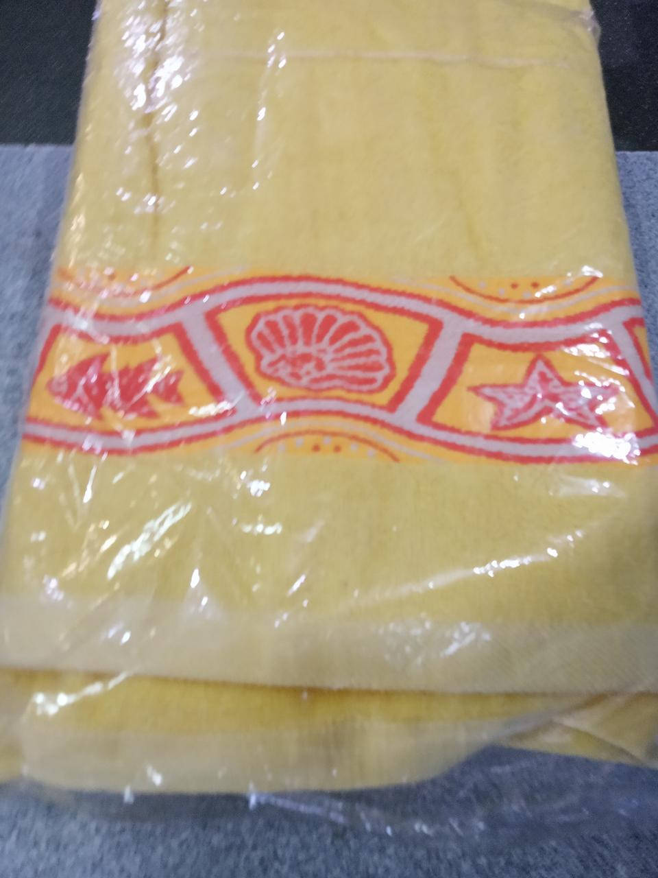 

Рушник банний махр 70*140см Lotti "Океан" жовтий 76-185-025, Желтый