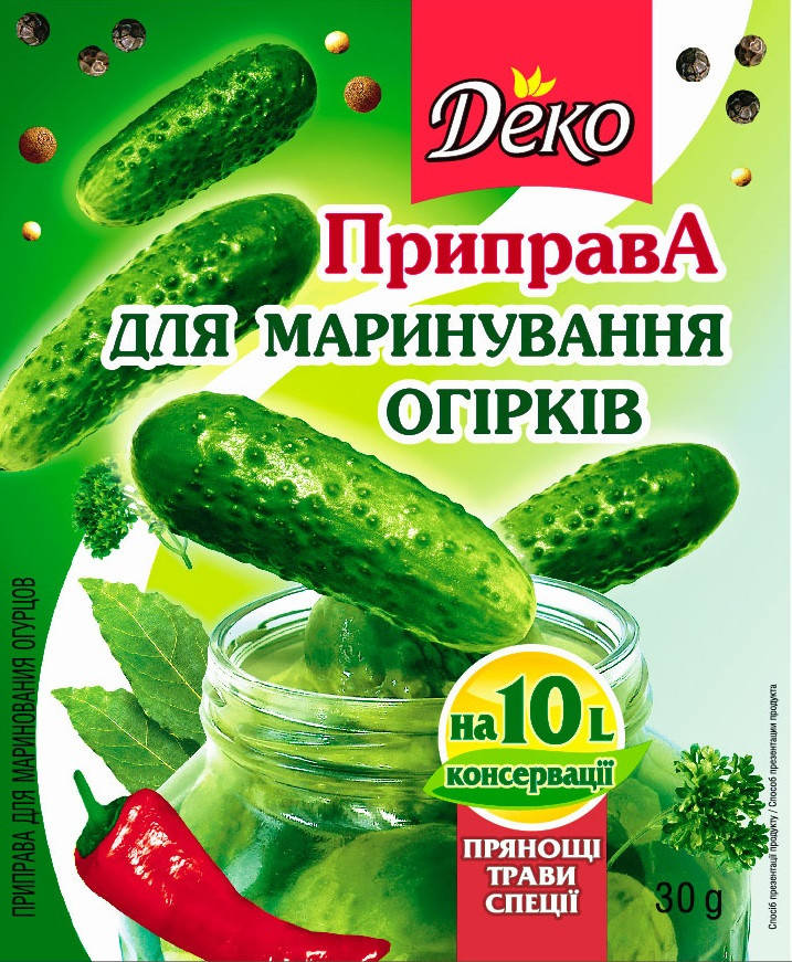 

Приправа для маринування огірків 30г