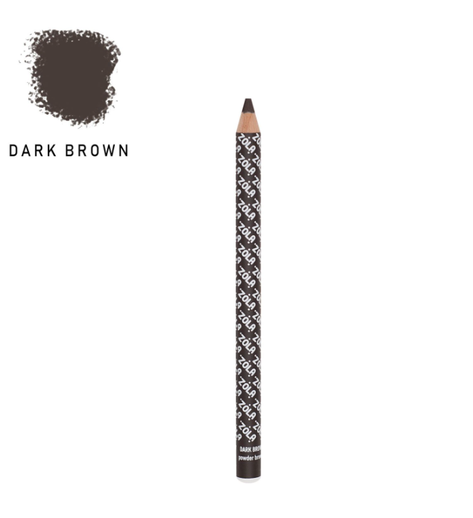 

Zola Карандаш для бровей пудровый - Dark Brown