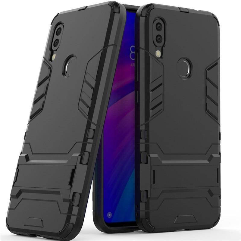 

Чехол Iron для Xiaomi Redmi 7 бампер противоударный Black, Черный