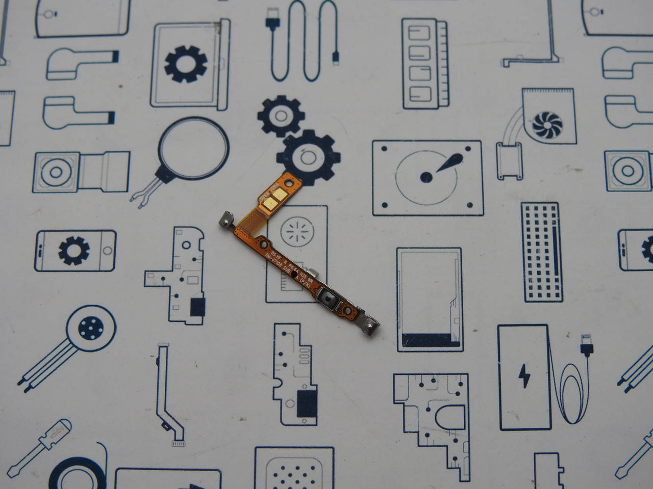 

Шлейф кнопки включения Samsung Galaxy J7 2016 Duos SM-J710FN Сервисный оригинал с разборки