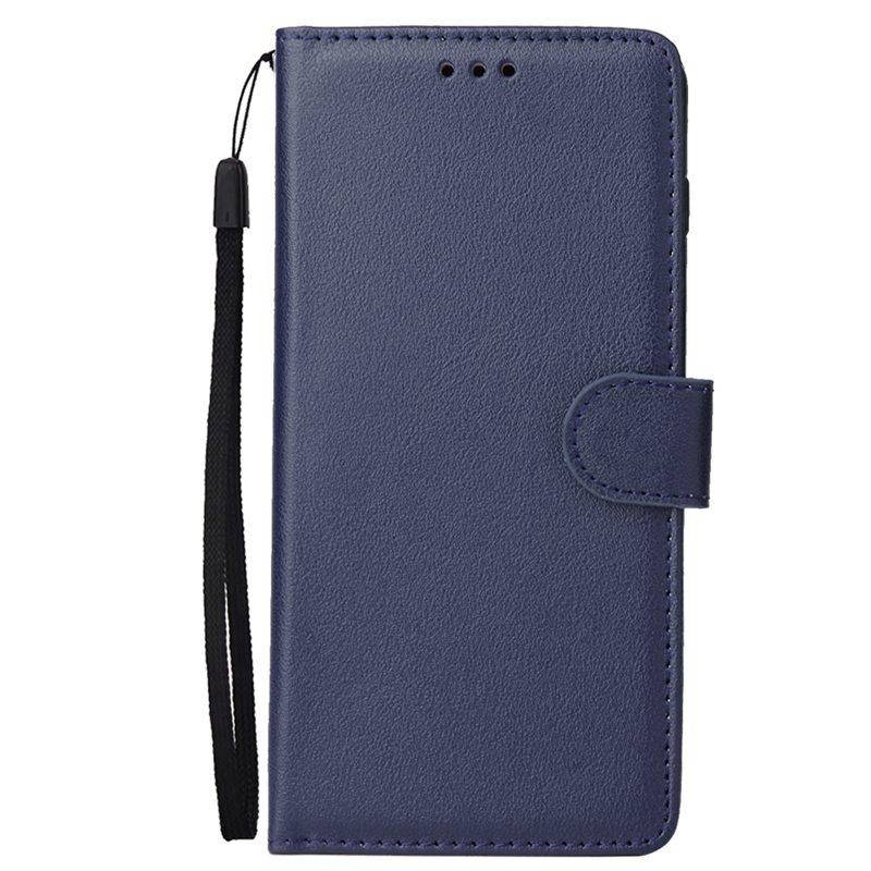 

Чехол книжка для Huawei P Smart Plus Синий магнит ремешок