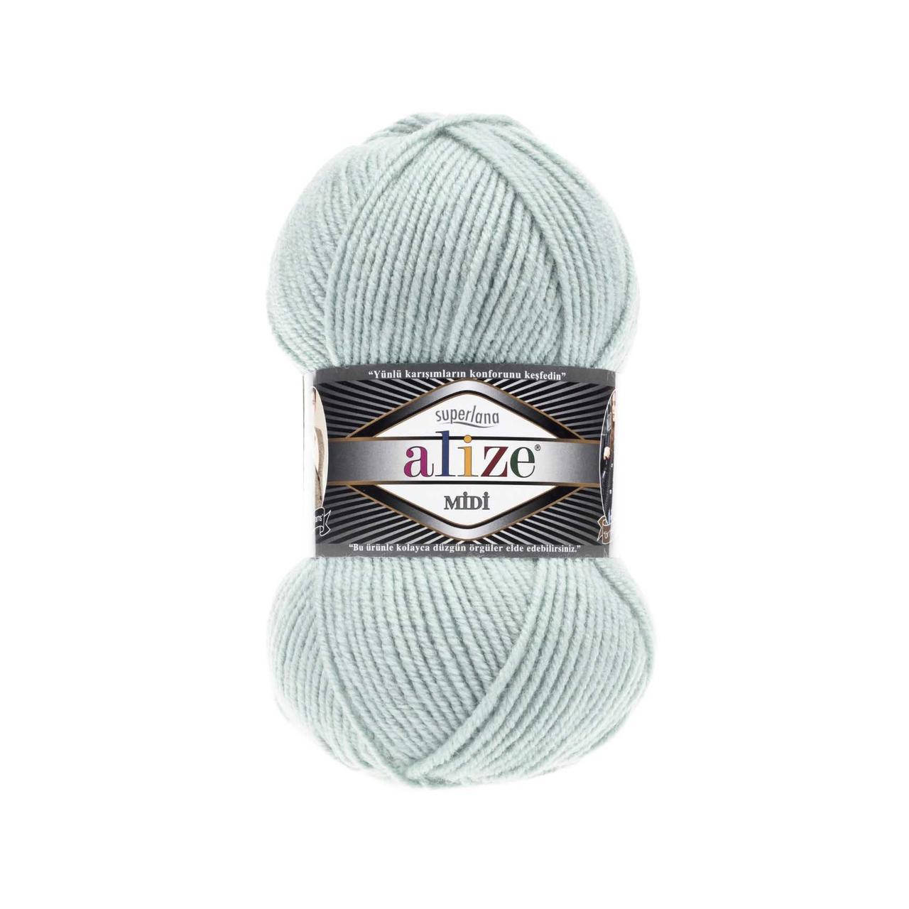 

Пряжа Alize Superlana Midi 522 мята (Ализе Суперлана Миди)