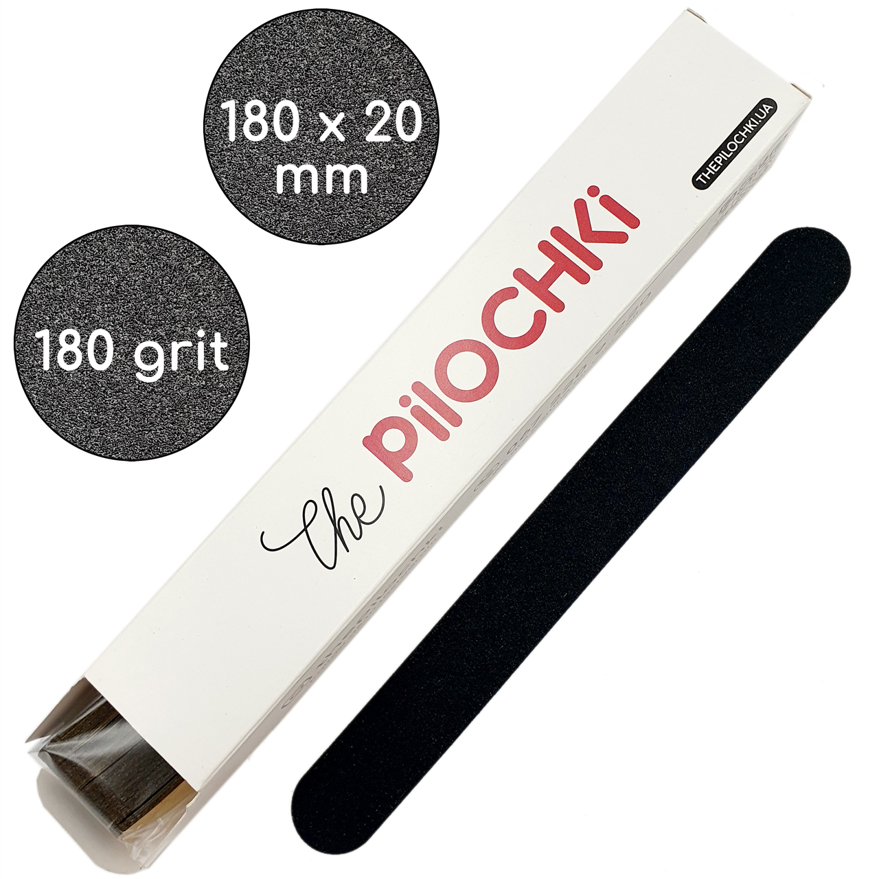 

Сменные файлы 180 грит Ровная 180 мм 50 шт (1 мм тонкие) ThePilochki