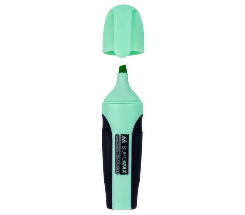 

Маркер текстовий Buromax PASTEL з гум. вставками м'ятний, Мятный