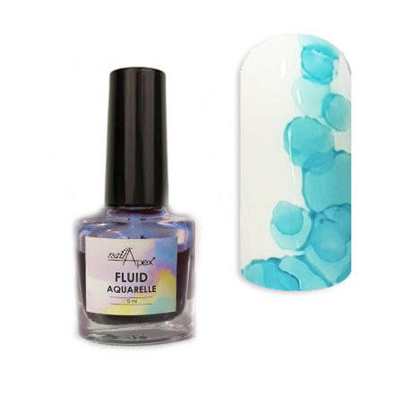 

Nailapex Fluid Aquarelle - акварельный лак № 11 голубой, 5 мл
