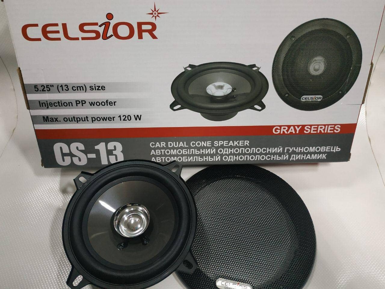 

Динамики колонки для авто CELSIOR Gray CS-13 13см в машину Автомобильные динамики акустика Автоакустика