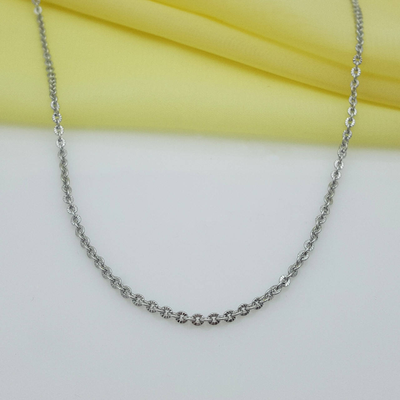 

Цепочка Круглый Якорь с резьбой, р.55, медсплав Xuping