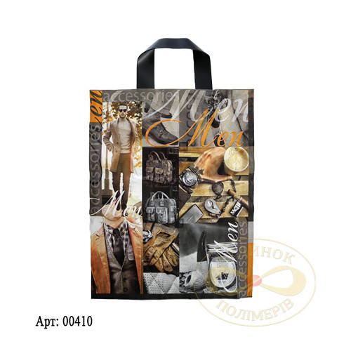 

Пакет с ручкой петлей Men style 30х35 см арт. 0410 (25шт)