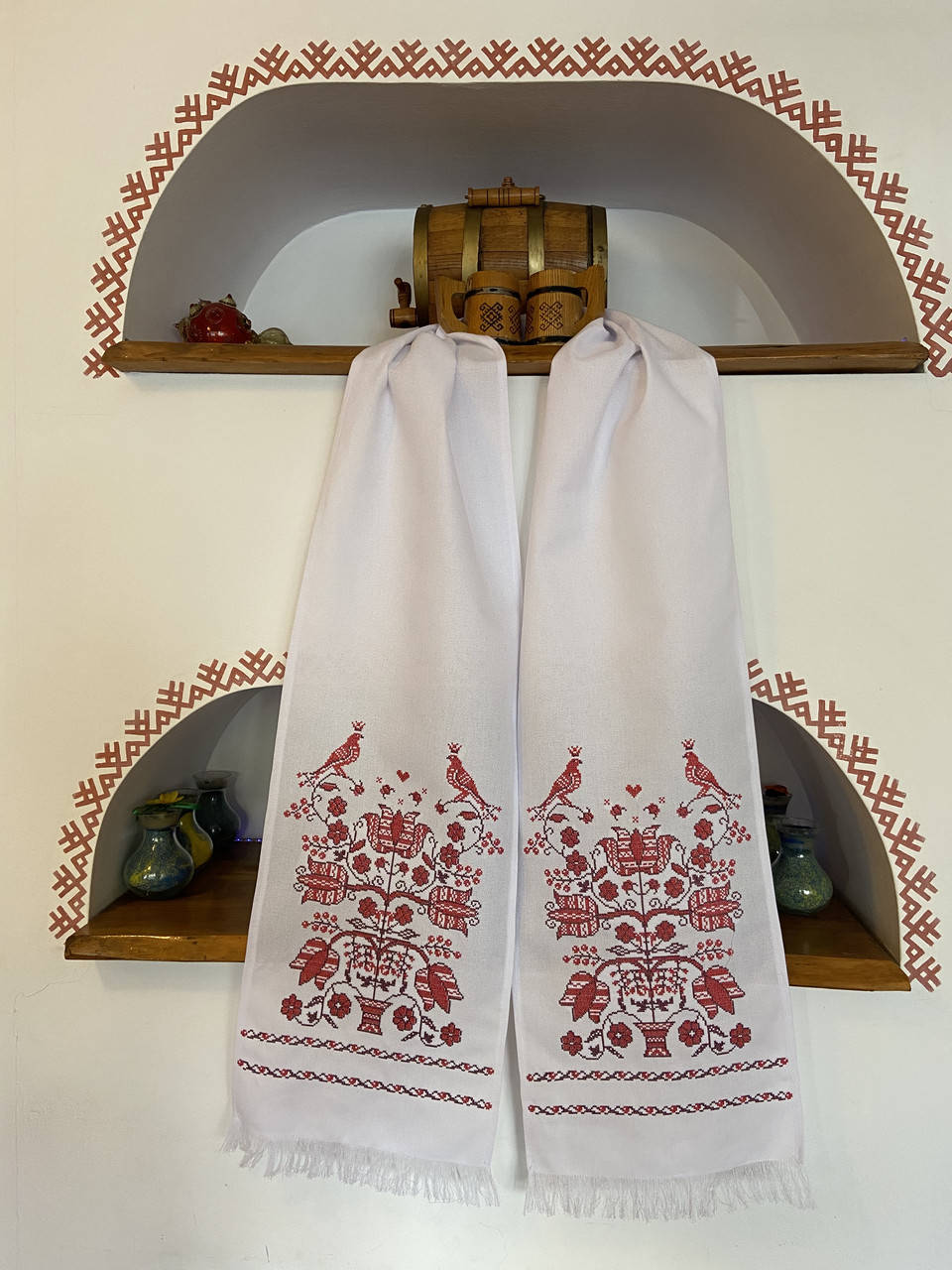 

Рушник вишиваний Вышитое свадебное полотенце дерево