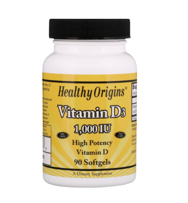 

Витамин Д3, Healthy Origins, 1000 МЕ, 90 капсул (HOG-15313)