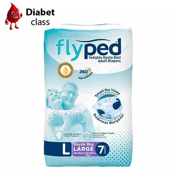 

Памперсы для взрослых Fly Ped, размер L, 7 шт.