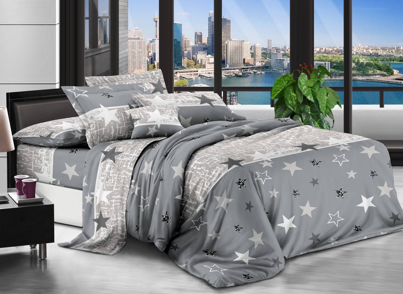 

Вітрина неба - Бязь 3D - Евро комплект