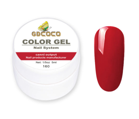 

Кольорова гель-фарба Gdcoco №160, Красный