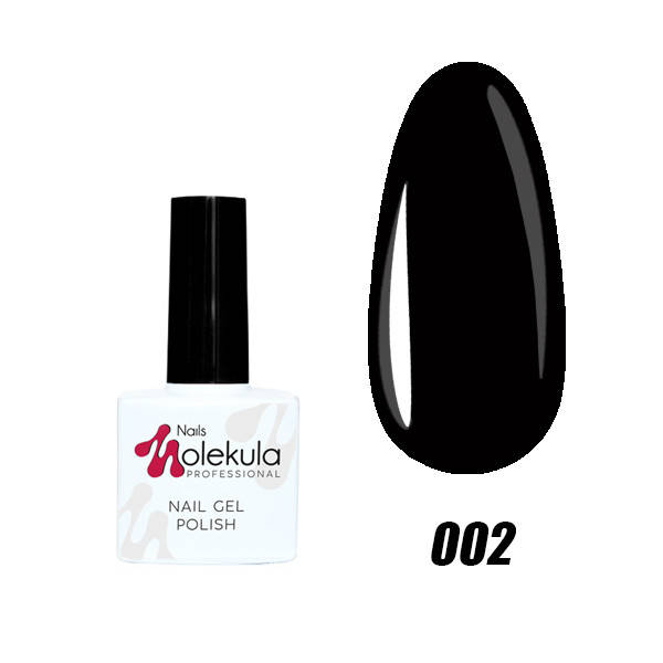 

Гель-лак для ногтей Nails Molekula Uv Gel Polish 11 мл, №002 Черный