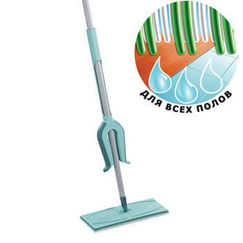 

Швабра для пола с отжимом Leifheit Picobello 33 см Micro Duo 56553, Зелёный