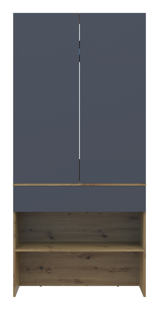 Передпокій Doros Спліт Дуб Артізан/Графіт ДСП 94х39х200 (44900271) 3