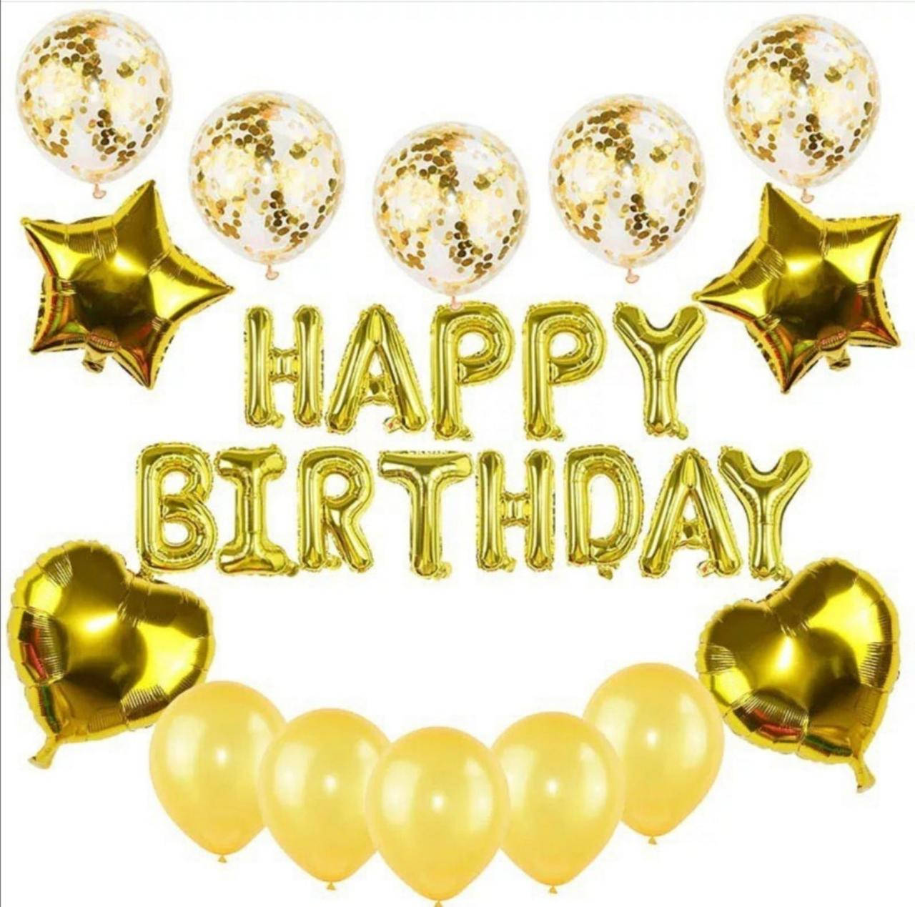 

Набор воздушных шаров на День Рождения Happy Birthday 1045