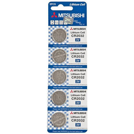 

Дисковая батарейка MITSUBISHI Lithium Cell 3V CR2032 (5шт)