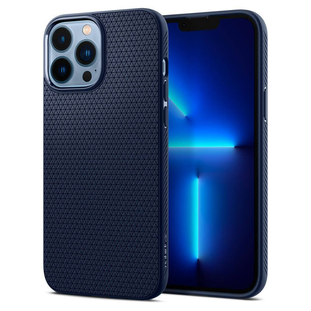 

Чехол Spigen Liquid Air для iPhone 13 Pro Max Navy Blue (ACS03202), Синий