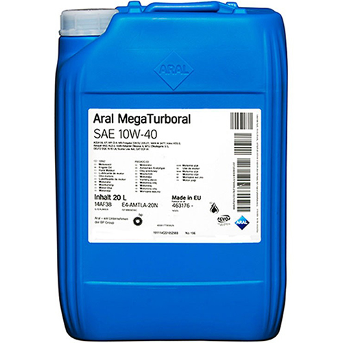 

Моторное масло Aral MegaTurboral 10W-40 20л