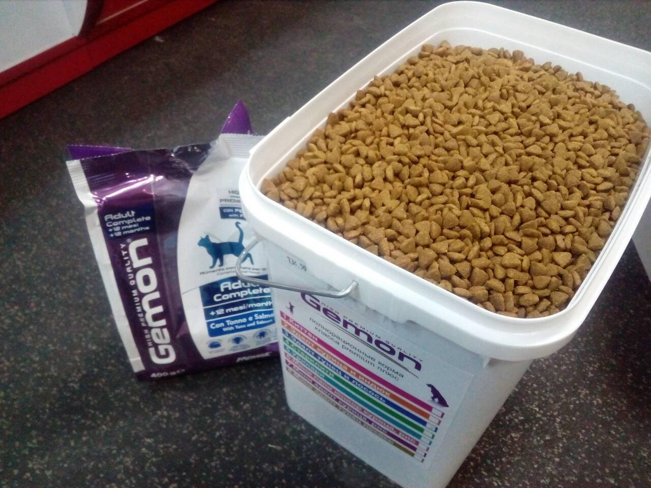 

Сухой корм Gemon Adult Complete тунец с лососем для взрослых кошек контейнер 5 кг