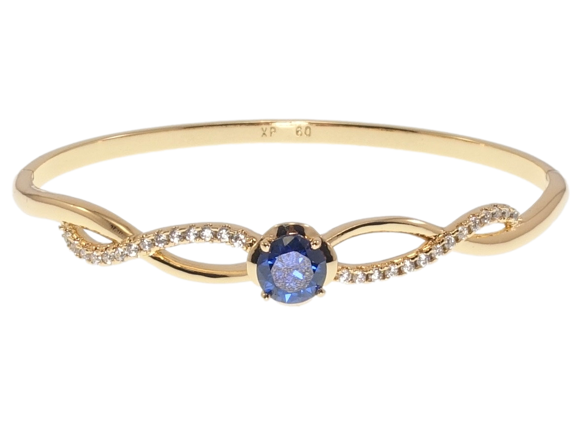 

Браслет Xuping Позолота 18K "Утонченность с синим кристаллом" ø 6,5см
