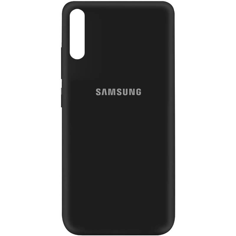

Силиконовый чехол Silicone Cover на телефон Samsung Galaxy A70/Самсунг A70, Черный