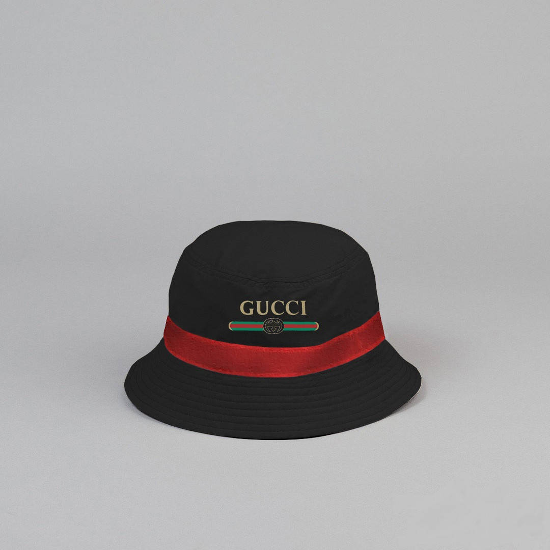 

Современная черная панамка Gucci, Летняя черная панама Гуччи