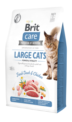 

Brit Care GF Large Cat корм для кошек 2кг (курица и утка)