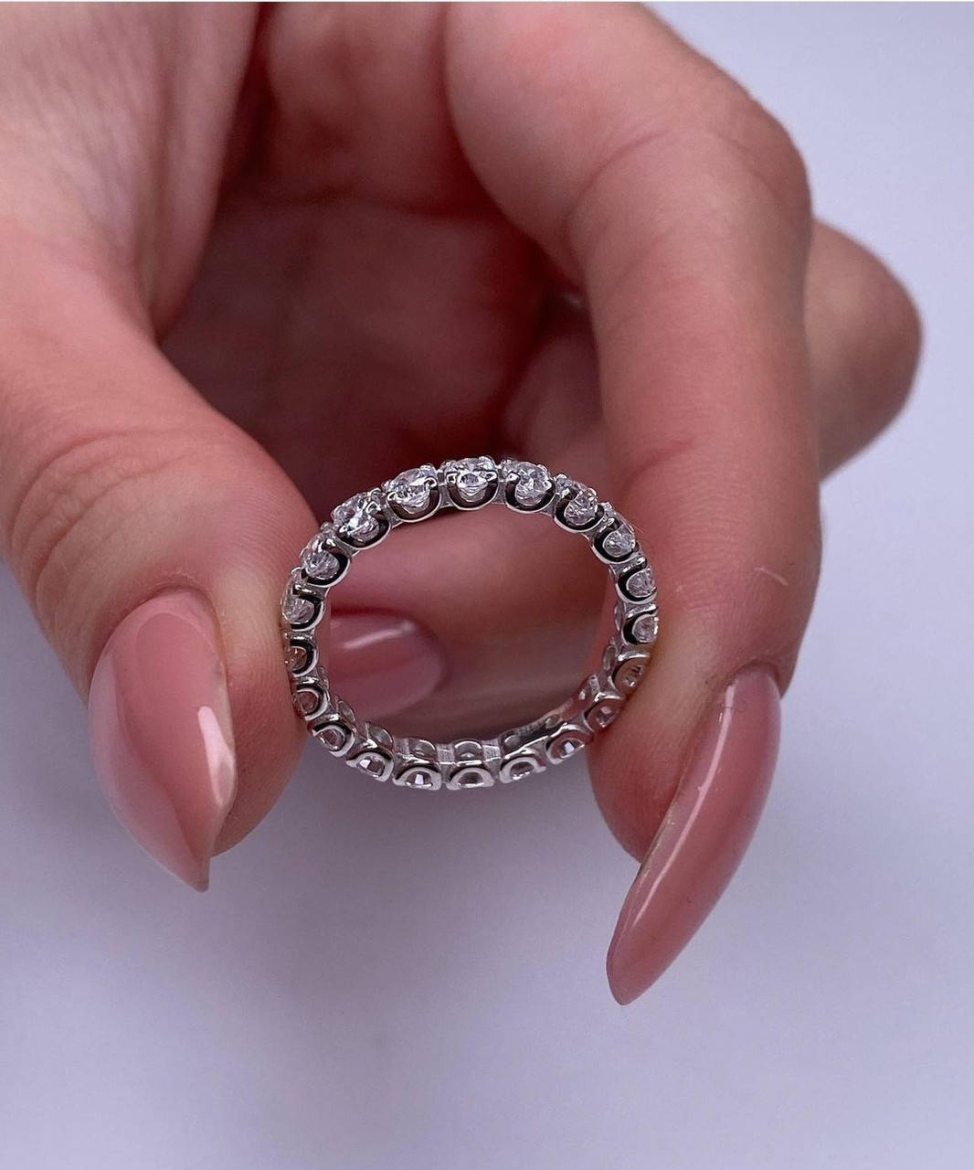 

Кольцо дорожка серебряное 925 пробы