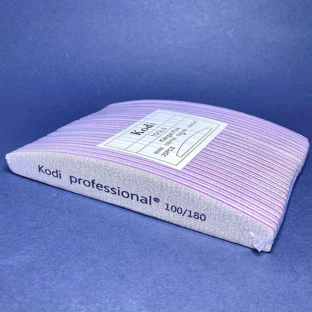 

Пилочки для ногтей лодочка Kodi Professional, 100/180, набор 25 шт