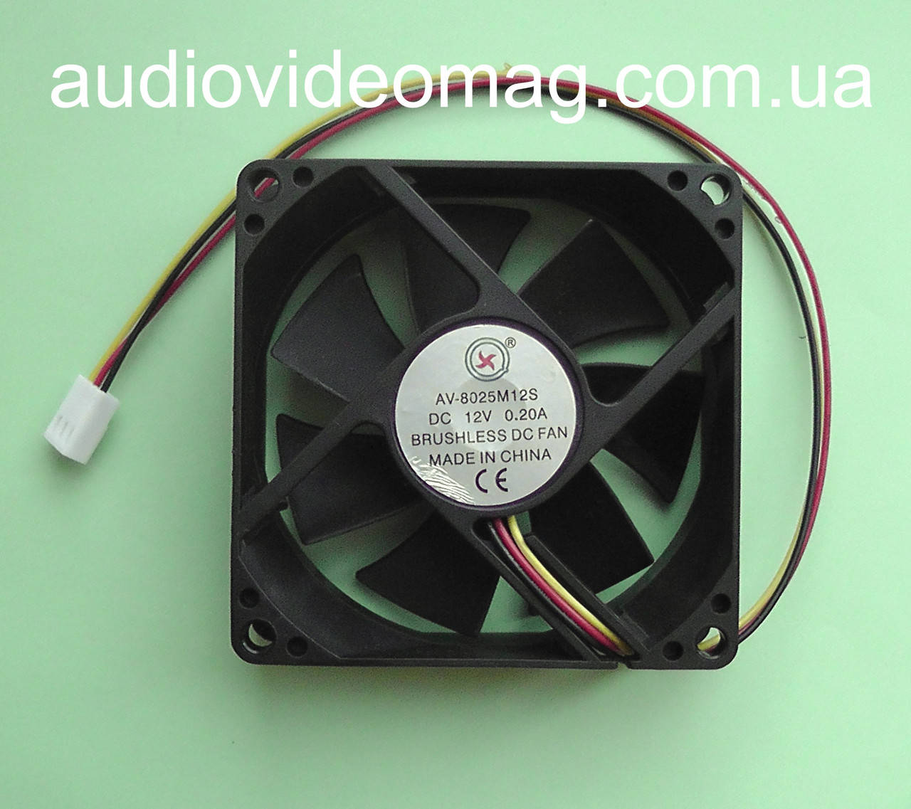 

Вентилятор (кулер) 12V 0.2A, 3 pin, 80х80х25