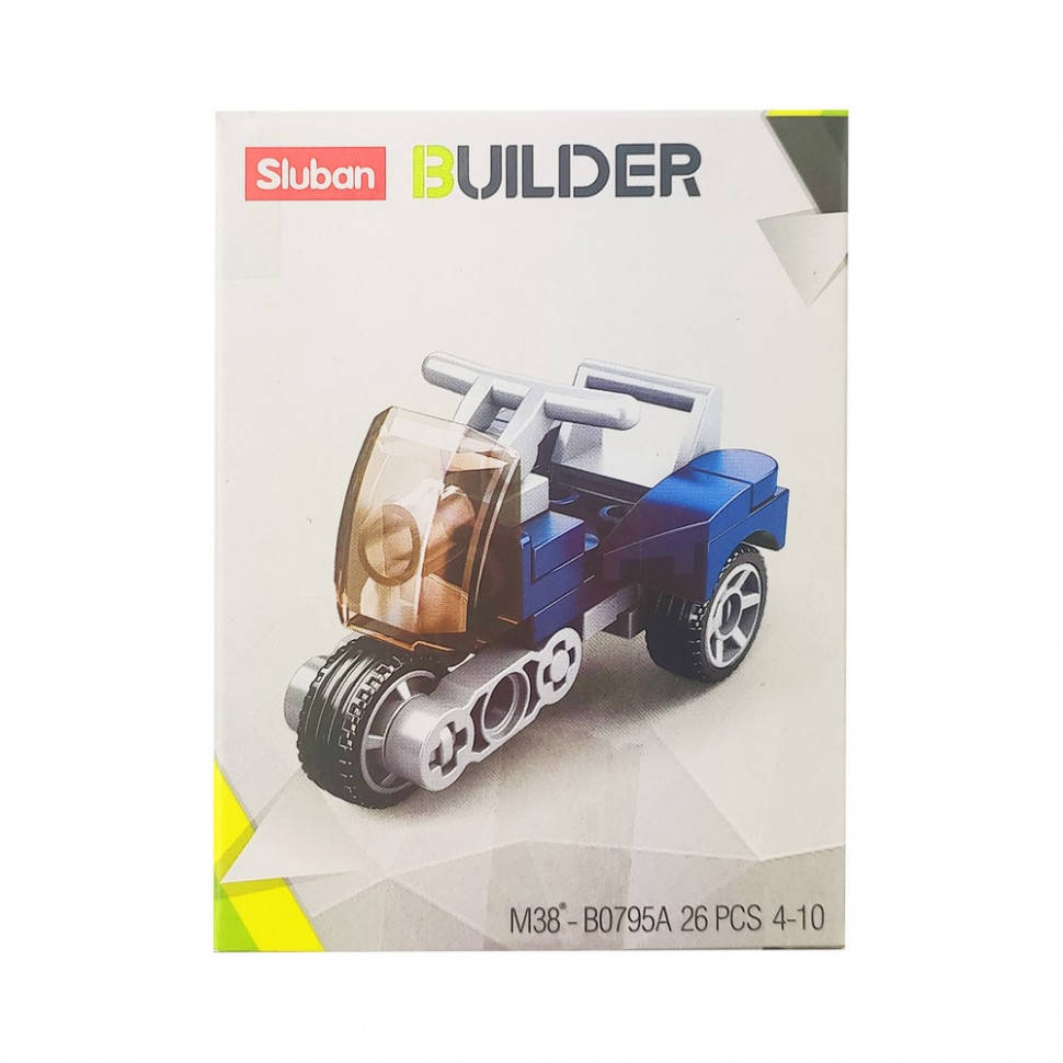 

Детский конструктор Транспорт SLUBAN M38-B0795, транспорт, фигурка