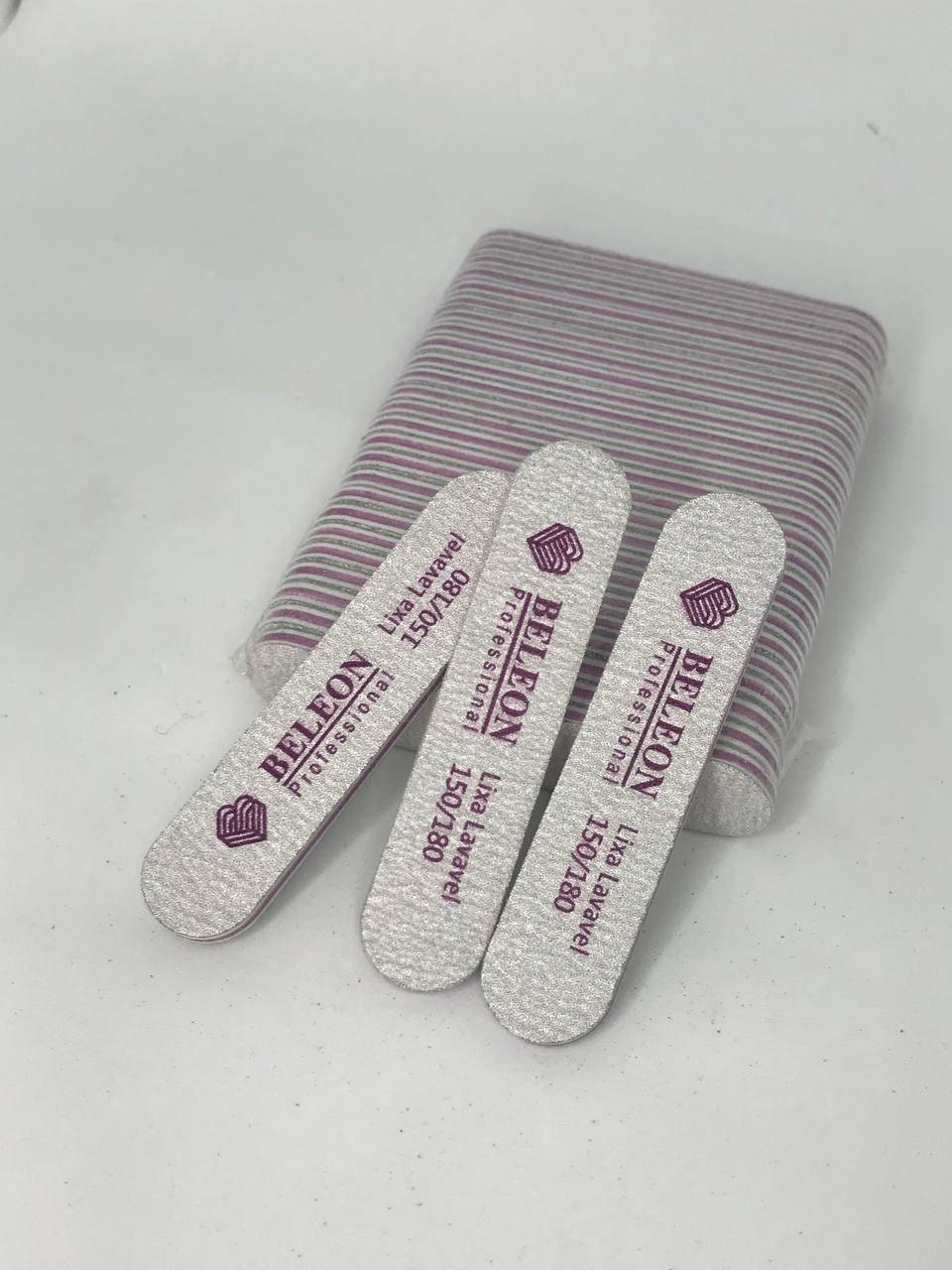 

Пилка для ногтей mini BELEON 150/180, 25шт/уп.