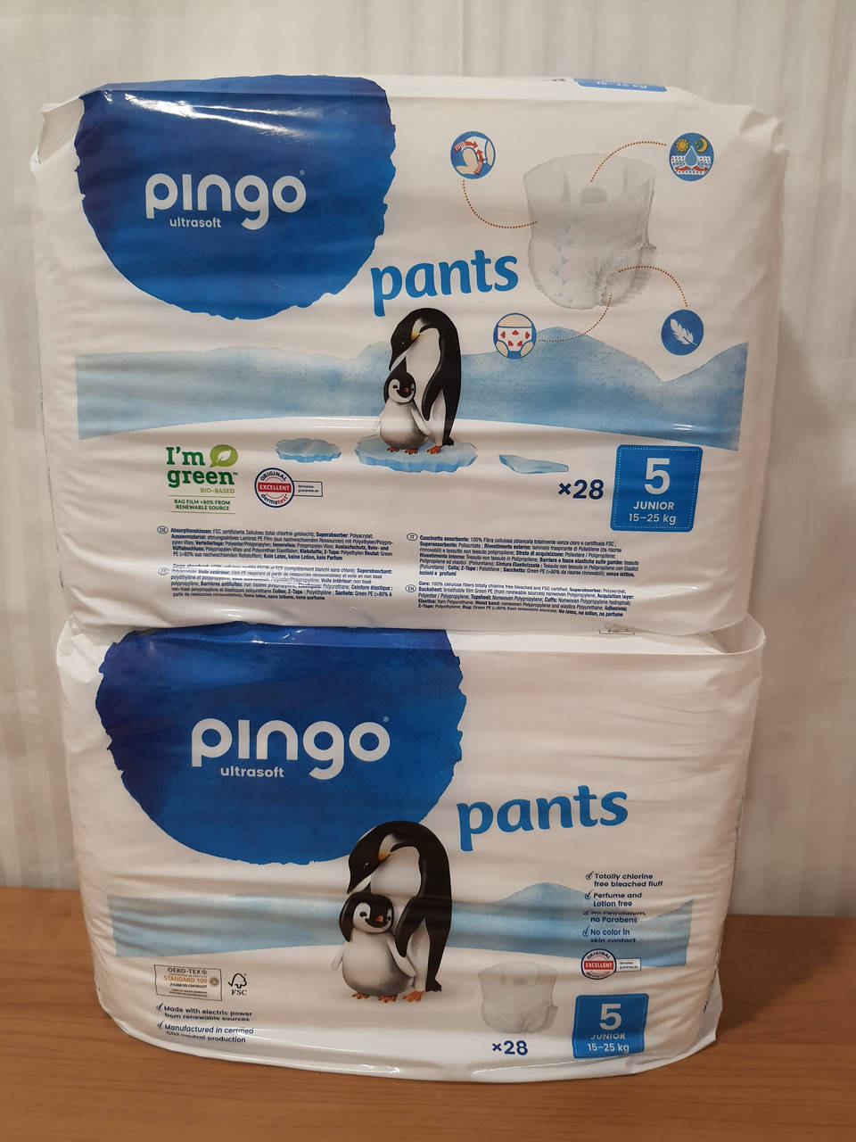 

Підгузники-трусики Pingo 5 розмір (15-25 кг) 28 шт в уп. Є знижки., Белый