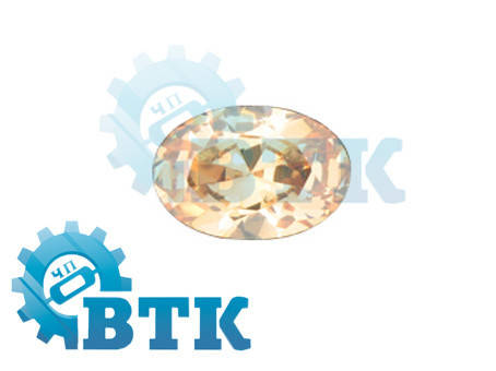 

Цирконий кубический (фианит) шампань овал 9*7, Коричневый