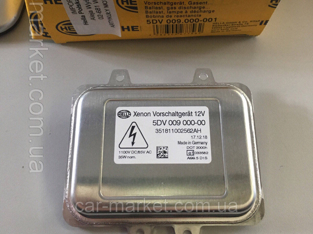 

Блок розжига Hella для BMW 7 (E65,E66) 5DV009000001, 5DV00900000