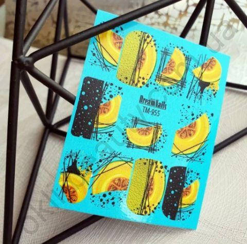 

Слайдер-дизайн «Дыня» TM - 955 Dream Nails (водные наклейки)