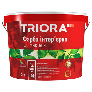 

Краска интерьерная моющаяся "TRIORA" 10,0 л, Белый