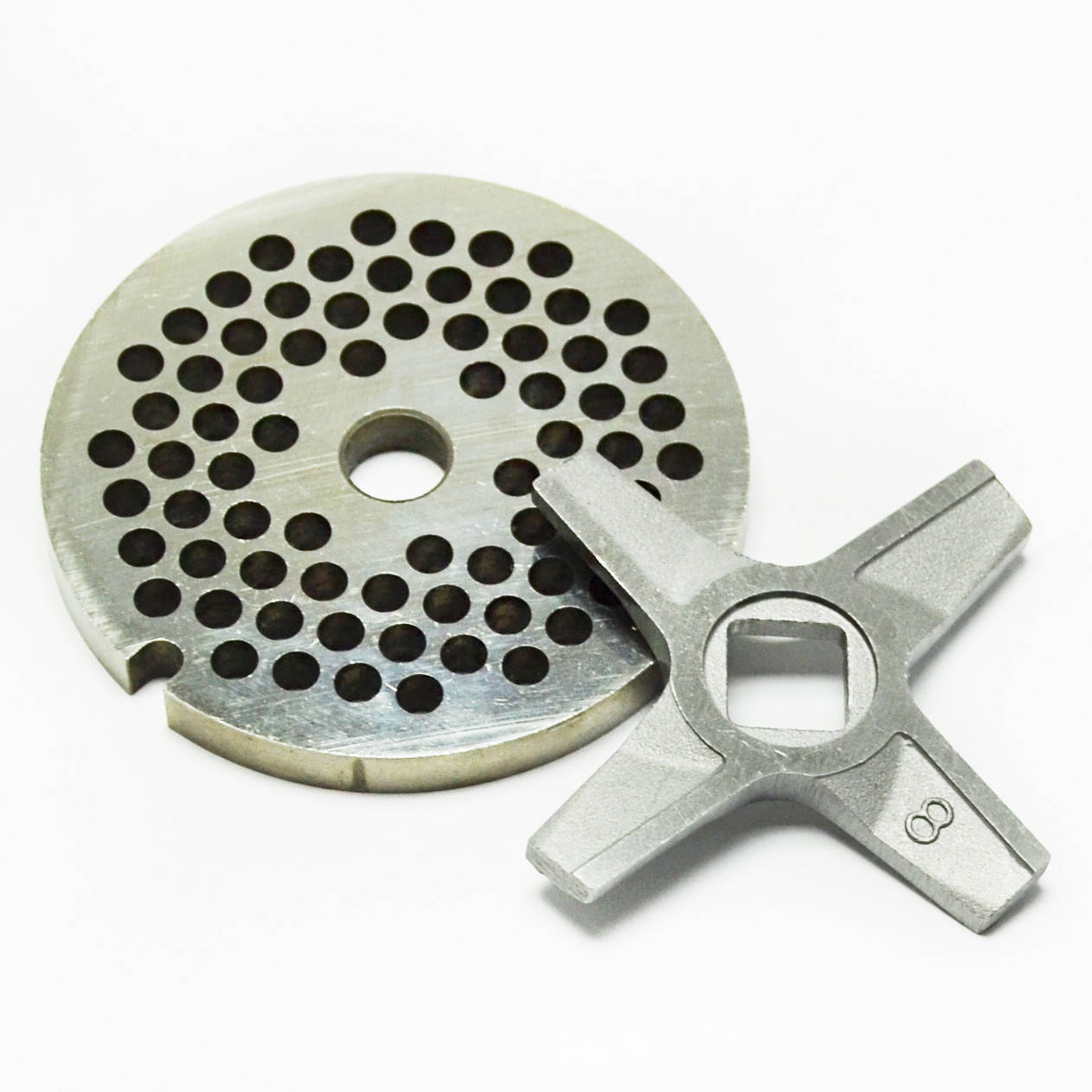 

Комплект нож двухсторонний и сито для мясорубки Zelmer NR8 ZMMA148X, ZMMA028X