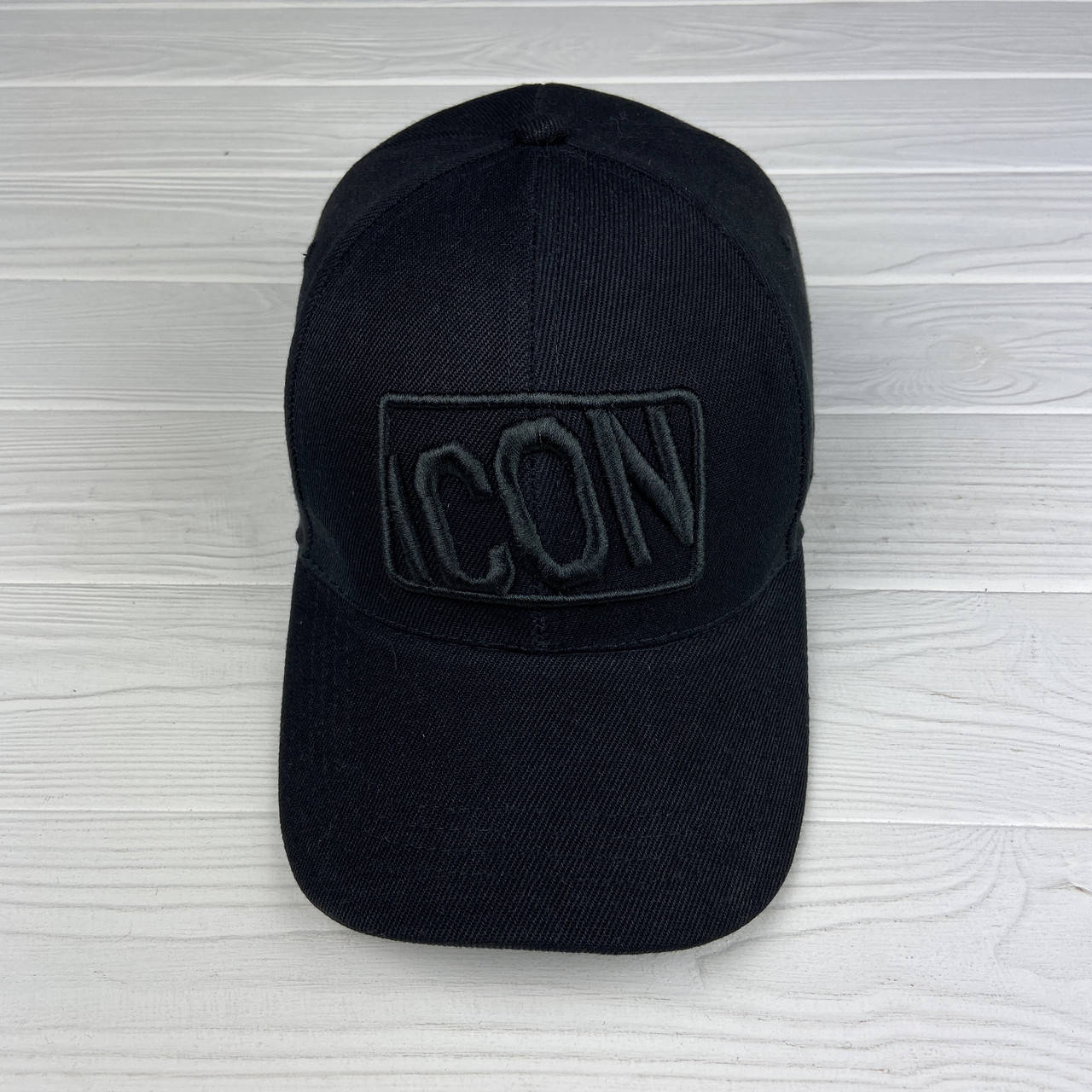 

● Кепка бейсболка - ICON DSQUARED2 ● ✅ Черная с черным логотипом, Черный