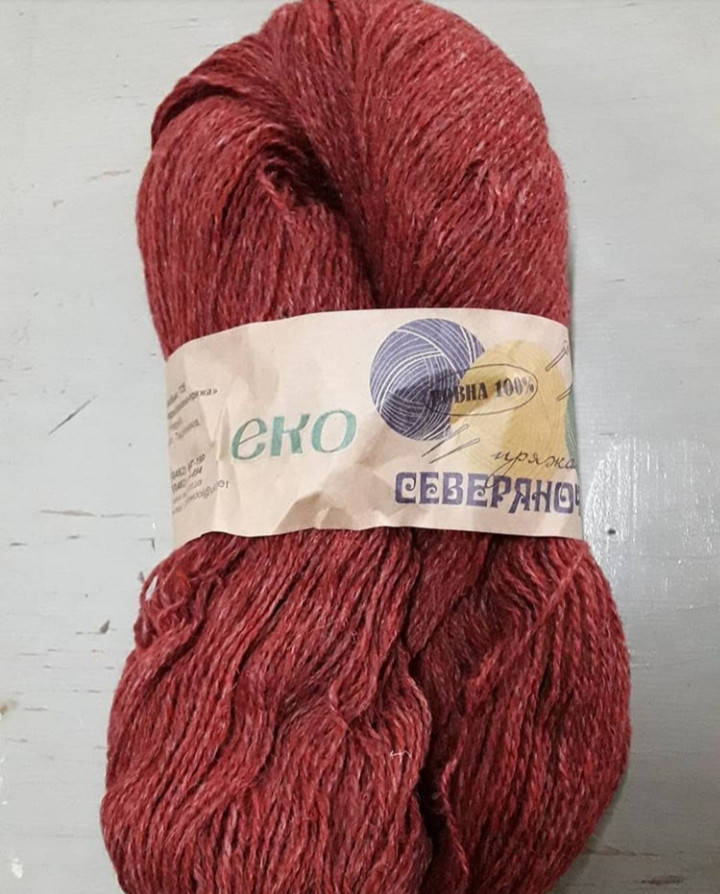

Пряжа "Северяночка" Червона, Красный