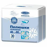 

Пелюшки гігієнічні "Білосніжка" компактні, 40см*60см, 30шт