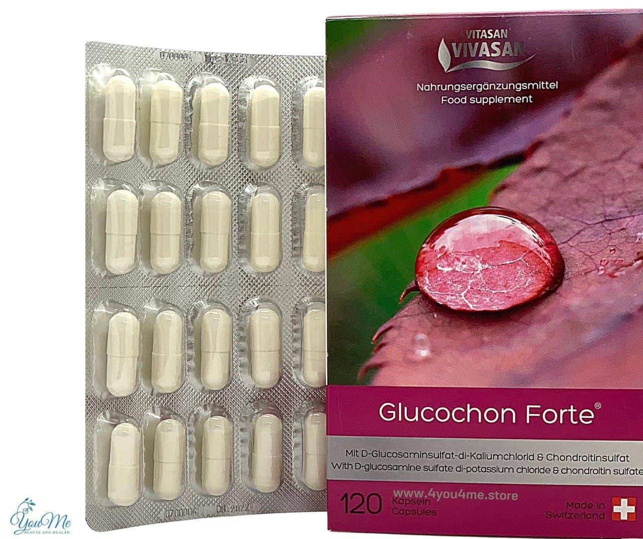 

Капсулы Глюкохон форте Glucochon Forte Вивасан Швейцария 120 шт