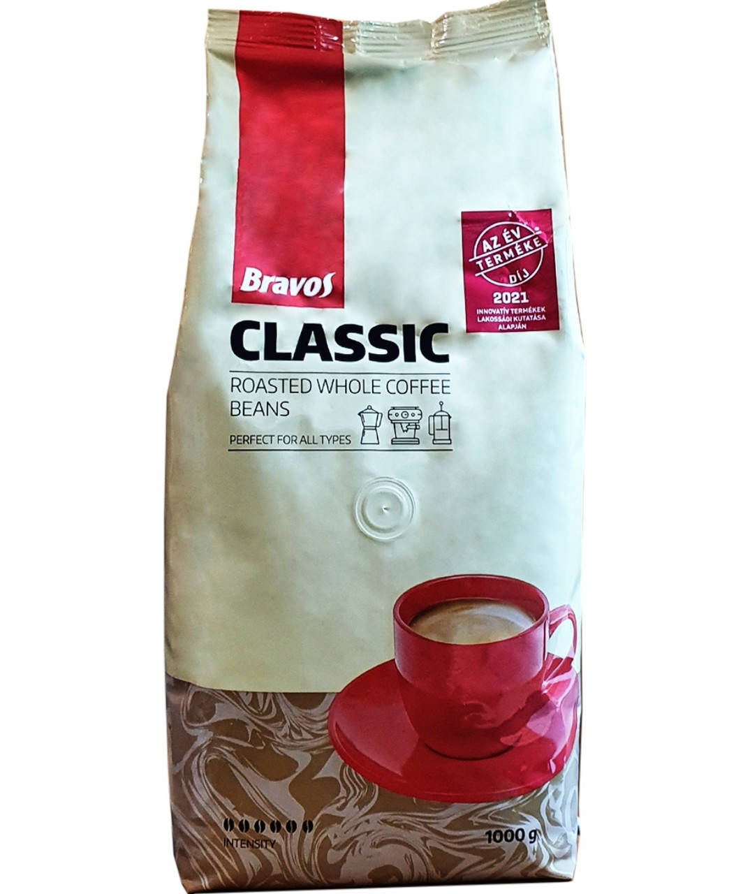 

Оригинал! Кофе в зёрнах Bravos Classic (Бравос Классик) 1кг