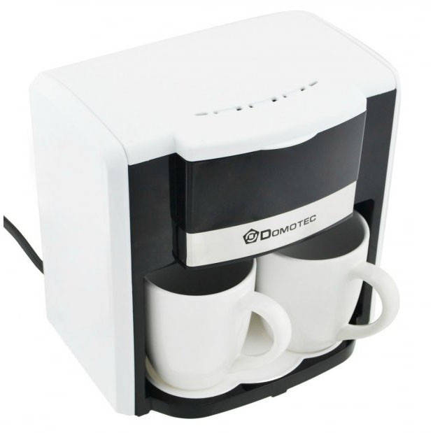 

Кофеварка Domotec MS-0706 с двумя чашками в MZ-716 наборе белая