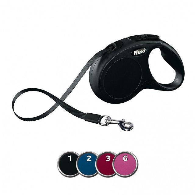 

Рулетка для собак Flexi New CLASSIC 5 м до 25 кг (4 цвета), Красный