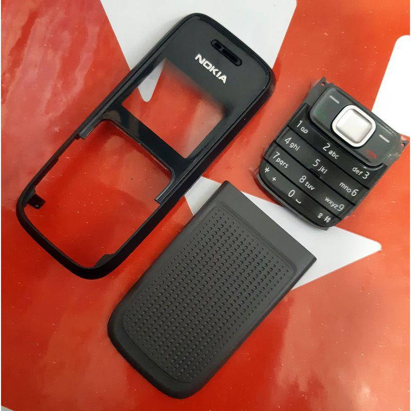 

Корпус телефона Nokia 1209, передняя панель, задняя крышка, клавиатура, Черный
